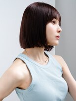 エインアンリー 明治神宮前(AIN.ANLY.) 3ミニボブ鎖骨ミディアムボブかきあげボブウルフボブパーマ小顔