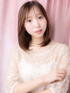 カバーヘアアンドスパ ブリス 浦和(COVER HAIR&SPA bliss) シースルーバング艶感ワンカールエアーストレートY浦和20代30代