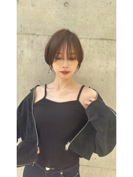 アグ ヘアー ネスト 茨木店(Agu hair nest) 大人可愛い20代30代40代丸み小顔ショートボブマッシュ