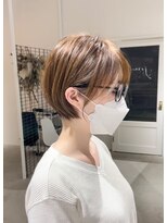 ジュベ 別府店(juve.) 別府ショートボブ顔まわりレイヤーカット髪質改善カラー20代30代