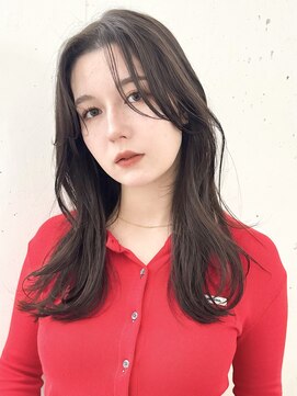 ビーチ(BEACH) レイヤーカット ダークグレー 大人ガーリー 似合わせカット