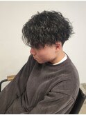 MEN’S HAIR/サーフカール/刈り上げセンターパート/伊勢崎