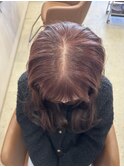 wine red ブリーチなしダブルカラー！！
