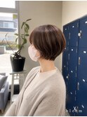 白髪ぼかしハイライトショートカット