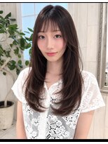 リコ キチジョウジ(RIKO kichijoji)&nbsp;顔まわりカット/レイヤーカット/透明感/オリーブブラウン