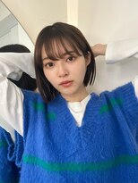 トイロ 横浜(Toiro)&nbsp;韓国ボブ切りぱなしボブシースルーバング