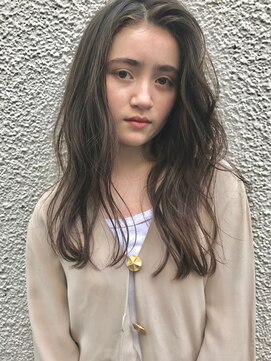 コス(kos) 地毛のようなワントーン＊グレーパール