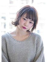 サークル(CIRCLE)&nbsp;くすみブルー テラコッタ ミニウルフ デジタルパーマ