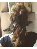 お呼ばれヘアアレンジ☆ハーフアップ