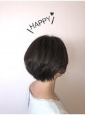 真っ暗髪から、自然なハイライト