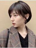 【20/30/40代にオススメ】新社会人向け暗髪ショート**