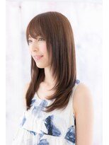 ミック ヘアアンドビューティー 大山店(miq Hair&Beauty) 好感度◎品行方正ココアブラウン艶カラーストレートb