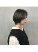 #アッシュブラックとショートスタイル