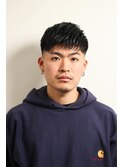 七三オールバックかき上げヘアコンマヘア94