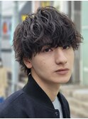 無造作パーマ波巻きパーマ波巻きスパイラルパーマツーブロック