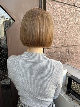 サロンドミルク 溝の口店(salon de MiLK) 20代30代40代/ボブ/ミニボブ/ベージュカラー［溝の口］