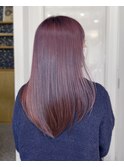 【ブリーチ1回】深めピンクパープルカラー☆