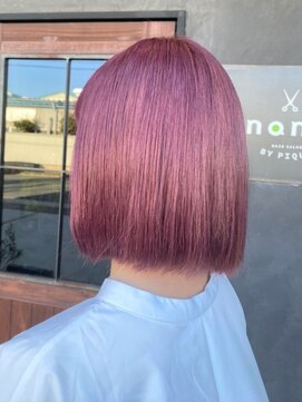 ナナ バイ ピケ(nana by pique) 大人っぽさ満開!!深みラベンダーピンク◎ブリーチ×ピンク/20代