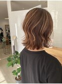 【50代】オシャレ白髪染め×艶ハイライト×クビレボブ