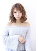 20代30代40代50代斜めバンググレージュカラーシルキーベージュ