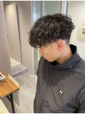波巻きスパイラルパーマスタイル