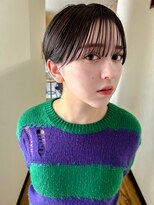 デビュー ヘアーメイク&nbsp;ハッシュカットフルバングイメチェンヘアスタイルカルマパーマ