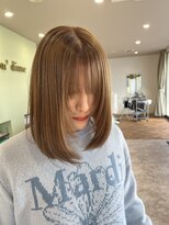 オーダイム(ou' dime)&nbsp;ベージュカラーとレイヤーカット