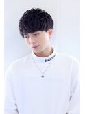 MEN'SHAIRアッシュブラックマッシュショート