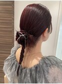 カチモリ編みおろしヘア