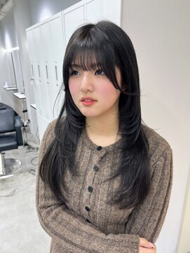 エイム(AiM) レイヤーカット/ハイレイヤー/ブルーブラック/透明感カラー