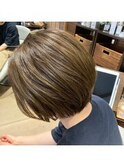 綺麗なシルエットなボブは髪質改善縮毛矯正で◎