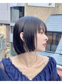 切りっぱなしボブ 20代30代40代ヘア 小顔 神戸ボブ 三ノ宮