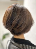 髪質改善　白髪ぼかし　ひし形ボブ