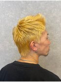アップバング風束感ショートツーブロックオシャレ感