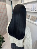 韓国 くびれロング レイヤー ワンホンヘア 小顔前髪