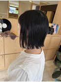 切りっぱなしボブ
