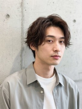 エイチ メンズ(H) メンズツイストパーマフェザーパーマスパイキーショート