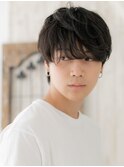 20代30代大人かっこいい束感ダークアッシュメンズパーマS北浦和