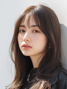 サロンドアイ(salon de i) シアーグレージュロング × 透け感ストレート