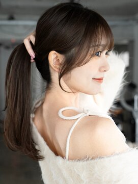 エインアンリー 明治神宮前(AIN.ANLY.) 透明感カラーレイヤーカット前髪カット小顔カット顔周りカット