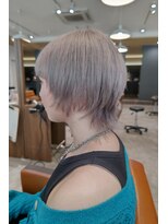 ビスポーク(BESPOKE)&nbsp;ダブルカラーで叶う◎ホワイトベージュのマッシュウルフ