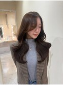 梅田/黒髪/クラゲヘアー/オリーブグレー/小顔/ココアベージュ
