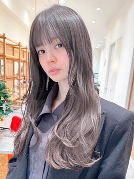 セイドット リー(Say. Ree) Say.ロングレイヤーヘーゼルグレージュアッシュブロンド表参道