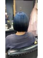 アグ ヘアー ロジェット 松本桐店(Agu hair rojet)&nbsp;ブルー×ブラックグラデーションカラー