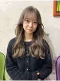 【ミルクティーベージュ/ブリーチ/川村晃雅】レイヤーカット