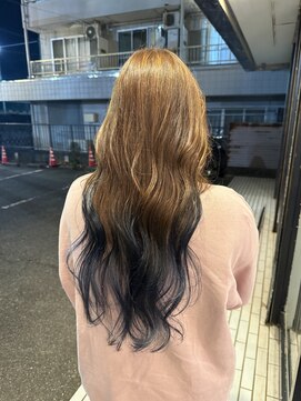 エルバイシオン(aile by sion) ベージュ×ディープブルー
