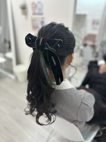 ホワイト(White)&nbsp;スピードヘアセット12番 ポニーテール