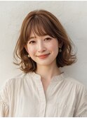 ミルクティーブロンド/ダークブルー/デジタルパーマ/北習志野