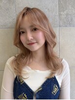 ニューヨークニューヨーク なんば道頓堀店(NYNY)&nbsp;ピンクベージュ×レイヤーカット