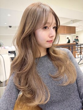 ジルブラン 錦糸町(JIL BLAN) 顔まわりレイヤー×小顔見えベージュロング
